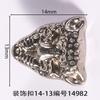Hebilla Decorativa Larga de 14 mm Hebilla Semicircular para Zapatos Hebilla de Aguja Flor para Zapato Bolso Accesorios de Ropa Accesorios con Signo de Pie Hebilla Decorativa