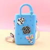 Fabricante de Bolsas de Silicona, Monedero de Pared que Cambia de Color, Bolso Cruzado para Niños, Bolso para Teléfono Móvil al por Mayor, Bolso de Mano para Mujer, Bolsa de Almacenamiento para Playa
