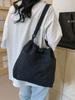 Grande Capacidade Drawstring Bucket Bag Mulheres 2024 Novo japonês Ins Casual Crossbody Bag Street Shoulder Bag