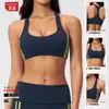 Sujetador de Yoga Amazon de Alta Elasticidad con Sensación de No Llevar Nada, Cuello Halter, A Prueba de Impactos, Top de Yoga de Alta Intensidad, Chaleco de Fitness para Mujer 3588