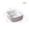 Bacia de lavagem de vegetais de plástico de camada dupla cesto de drenagem artefato de cozinha multi-funcional sala de estar casa placa de frutas de lavagem cesta de frutas