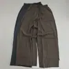 Pantalones Anchos Arrugados para Mujer, Cintura Elástica con Cordón, Pantalones Largos, Nuevo Estilo Primavera, Corte Holgado, Adelgazantes, Pantalones Casuales Versátiles
