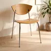 Sillas de Comedor Transfronterizas, Muebles de Restaurante de Moda, Taburetes de Panel de Metal de Hierro Estilo Vintage, Sillas Simples con Funda Suave