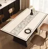 Toalha de Mesa Retrô de Alta Qualidade, Jogo Americano de Luxo Acessível, À Prova de Óleo Sem Lavar, Impermeável, Anti-Escaldante e Proteção para Mesa de Centro de Alta Temperatura