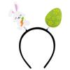 Nuevos accesorios decorativos para el cabello de Pascua de Amazon: accesorios para el vestido de fiesta de conejito infantil, aro para el cabello con forma de huevo y pollito.