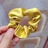 Celebridad de Internet de Corea del Sur Anillo para el Cabello de Satén de Cristal para Intestino Grueso Cuerda Simple para la Cabeza Banda de Goma con Cabeza de Bola Cuerda para el Cabello Accesorios para el Cabello Transfronterizos
