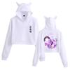 Comercio Exterior Nuevo Hechizo Regreso a la Guerra Jujutsu Kaisen Sudadera con Capucha Orejas de Gato Sudadera con Capucha Sudadera con Capucha Mujer