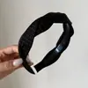 Diadema de Satén Trenzado con Lunares Estilo Coreano para Mujer, Gorro Alto Esponjoso para Calavera, Diadema para Lavarse la Cara y Presionar el Cabello, Accesorio para el Cabello Versátil para Uso Diario