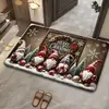 Tapete de chão de terra de diatomáceas para casa, tapete de chão de decoração de Natal, tapete de porta de entrada, resistente à sujeira, fácil de limpar, tapete de chão de banheiro
