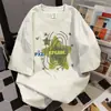 Camiseta de Manga Corta con Estampado de Letras Graffiti Nicho Estilo Coreano para Mujer 2025 Verano Ropa de Trabajo Casual Holgada Versátil Top Ins