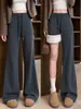 Pantalones Acampanados Negros para Mujer 2026 Nuevo Otoño Cintura Alta Caída Casual Yoga Deportes Petite Micro Campana Pantalones de Chándal