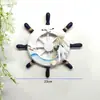 Promoção Enfeites de Timoneiro Mediterrâneo Decoração de Casa Estilo Mediterrâneo Parede de Fotos Pendurado na Parede Artesanato em Madeira Roda de Barco
