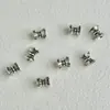 Xizang Prata Liga Vintage Forma de Flor Pequena Ampulheta Dupla Face Porta Contas Espaçador DIY Acessórios para Joias Acessórios para Contas Budistas