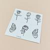 Nueva pegatina de tatuaje pequeña y fresca de dibujos animados para niños, linda mariposa, flor, cuerpo, patrón pequeño, pegatina para dedos con viento