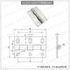 Colección de Bisagras de Acero Inoxidable 304 para Puertas de Madera, Puertas de Gabinetes Industriales, Bisagras Plegables Engrosadas, Bisagras Plegables de Apertura Plana, Venta al por Mayor de Hojas Sueltas