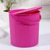 Cubo Grande de Plástico con Tapa, Se Puede Usar como Taburete, para Lavado de Autos, Pesca, Almacenamiento, Cubo Portátil, Cubo de Almacenamiento, Jardín de Infancia