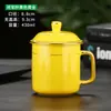 Tazas de Té Cerámicas para Hotel al por Mayor con Tapa, Vasos para Conferencias con Borde Dorado, Vasos Blancos para Beber en la Oficina, Vasos para Recepción de Negocios