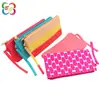 Estojo de Lápis de Silicone de Grande Capacidade Quadrado Portátil À Prova D'água Multifuncional com Zíper Bolsa de Armazenamento para Material Escolar Pode Imprimir Logo Bolsa Criativa