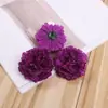 Flor de seda hecha a mano DIY tocado de boda cabeza de clavel arco de flores simulación decoración del hogar fábrica al por mayor