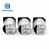 Capacitor Eletrolítico SMD 8*6.2mm 4.7uF200V 6.3*7.7/10.5mm Série Chanhong Jvd Ud