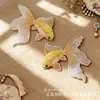 Novo Estilo Patch de Bordado de Peixe Dourado em Rede, Patch de Bordado para Fantasia, Peça de Bordado para Roupa de Dança Chinesa Tradicional, Patch Étnico