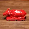 Estatueta de Vaca em Cerâmica Tang Sancai Móveis Decoração de Sala de Estar Boi do Zodíaco Vaca de Porcelana Escritório Decoração de Sala de Estar
