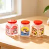 Novos acessórios de resina DIY, potes de armazenamento miniatura realistas, com tampas que abrem, disponíveis em 4 cores para decoração de cenas e figuras de resina