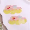 Nuevo Parche Acrílico con Purpurina de Nube para Niña Dulce Accesorio para el Cabello DIY Pasador Pinza Lateral Adorno para el Cabello Pinza para el Flequillo Accesorio Pequeño