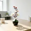 Nuevo bonsái de flor de ciruelo artificial de 7 flores y 2 capullos, adecuado para decoración del hogar, decoración de sala de estar y venta al por mayor de plantas verdes de flor de ciruelo artificial