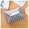Funda de pañuelos de algodón y lino japonés simple Caja de pañuelos de tela para coche Funda de pañuelos extraíble Bolsa de pañuelos extraíble creativa para el hogar
