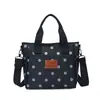 Bolso de mano de lunares elegante transfronterizo para mujer, nuevo bolso casual de tela Oxford de gran capacidad para el hombro y cruzado