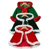Capa de Veludo com Capuz de Natal Transfronteiriça em Três Cores, Capa Cos Anime, Acessórios de Natal para Mulheres