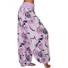 Calças Femininas Nova Coleção Primavera/Verão 2026 Estilo Europeu e Americano Amazon Estampadas Soltas Casuais Wide-Leg Calças Femininas Calças Harem