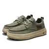 Zapatos deportivos casuales, zapatos casuales de lona para hombre para exteriores, correa elástica, mocasines slip-on de moda y versátiles, zapatos de moda para hombre