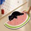 Alfombra de Piso para Baño de Dibujos Animados, Absorbente de Agua, Secado Rápido, Alfombra de Piso de Barro Diatomeas, Resistente al Desgaste para Entrada de Baño del Hogar, Resistente a la Suciedad, Antideslizante