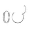 Amazon f136 titanio puro más vendido piercing arete de nariz clásico círculo diamante aretes g23 labret piercing de lengua