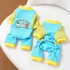 Roupas para Cachorro Primavera e Outono Desenho Animado Quatro Patas Moletom de Lã com Guia para Cachorros Pequenos Teddy Pet Atacado Transfronteiriço