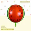 Novos Balões de Folha de Alumínio com Desenhos Animados de Festa de Legumes e Frutas Transfronteiriças Abacaxi Melancia Morango Decoração de Aniversário Fofo Novos Produtos