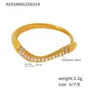 Anillo Rig Xinyixin Círculo Fino Chapado en Color Oro 18k Circonita Apilable con Anillo de Dedo Anillo de Acero de Titanio Joyería para Mujeres