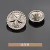 Botões de Metal em Forma de Estrela de Cinco Pontas Costurados à Mão, Botões para Ternos de Lã, Casacos, Roupas de Exterior, Jaquetas Corta-Vento, Botões