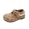 Zapatos de Cuero para Niñas, Zapatos de Princesa de Lunares, Nuevos Zapatos para Bebé Primavera 2026, Zapatos Infantiles de Moda con Suela Suave y Lazo