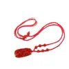 Joyería Qinpei Yin Yang Natural Cinco Elementos Ágata Roja Dragón y Fénix Jade de la Paz Colgante Colgante para Hombres y Mujeres Collar de Pareja