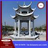 Escultura de pedra pavilhão de pedra aldeia passeio de mármore flor stand ao ar livre fresco pátio jardim paisagem granito pavilhão de pedra