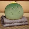 Colcha Creativa de Frutas Doble Propósito Oficina Aire Acondicionado Colcha Coche Animales de Dibujos Animados 2 en 1 Almohada Almohada para Siesta Colcha
