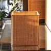 Cesta de Almacenamiento para Gabinete A6L Kalek Prellis Tejida con Mimbre de Imitación Cesta Organizadora para Almacenamiento de Artículos Varios en Gabinete de Sala de Estar Dormitorio