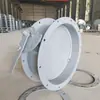 Válvula de Mariposa con Abrazadera Manual, Válvula de Mariposa de Ventilación Neumática, Válvula de Aire Frío de Persiana Eléctrica para Alta Temperatura, Válvula de Ajuste de Aire con Brida para Conducto de Eliminación de Polvo