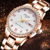 Reloj de moda para damas de internet explosivo con incrustaciones de diamantes, reloj de cuarzo con calendario resistente al agua, reloj casual de negocios para mujeres, fabricantes directos