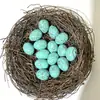 Cristal Natural Transfronterizo Mini 2cm Adornos de Huevo de Pájaro Ágata Jade Huevo de Mineral de Amoy Decoración de Huevo de Pascua