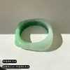 Pulseira de Anel Acrílico Acetato Irregular de Aba Larga para Mulheres, Design de Nicho, Joia de Pulso Empilhável Vintage