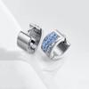 Brincos de aço inoxidável com diamante e cristal mais vendidos na Amazon, com fivela de orelha de aço titânio e zircônia, brincos simples para mulheres